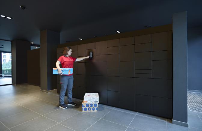 pakketkast eSafe Wall appartementen